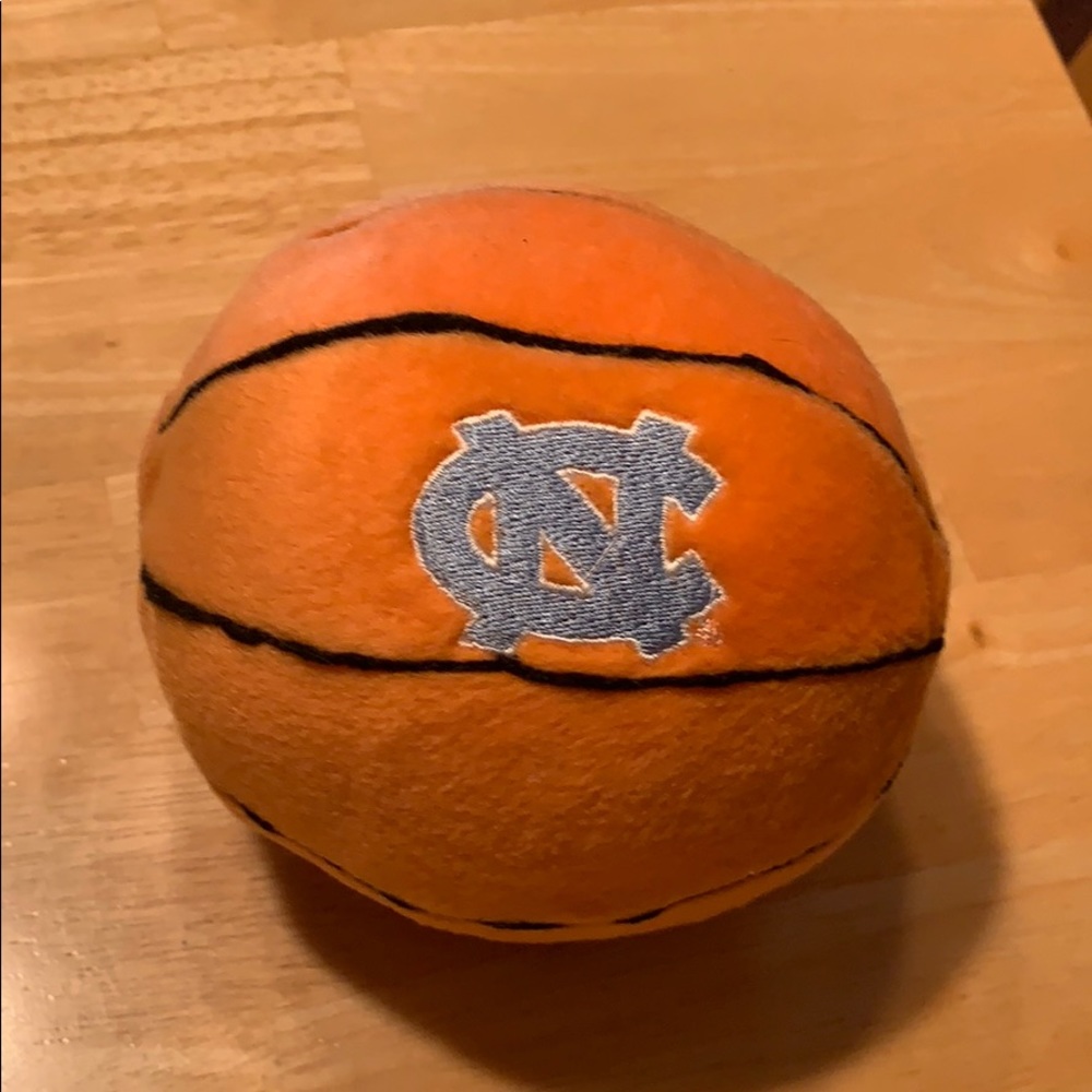 Small stuffed UNC basketball toy